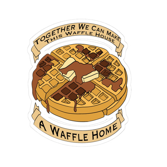 Kiss-Cut Stickers- Waffle Home