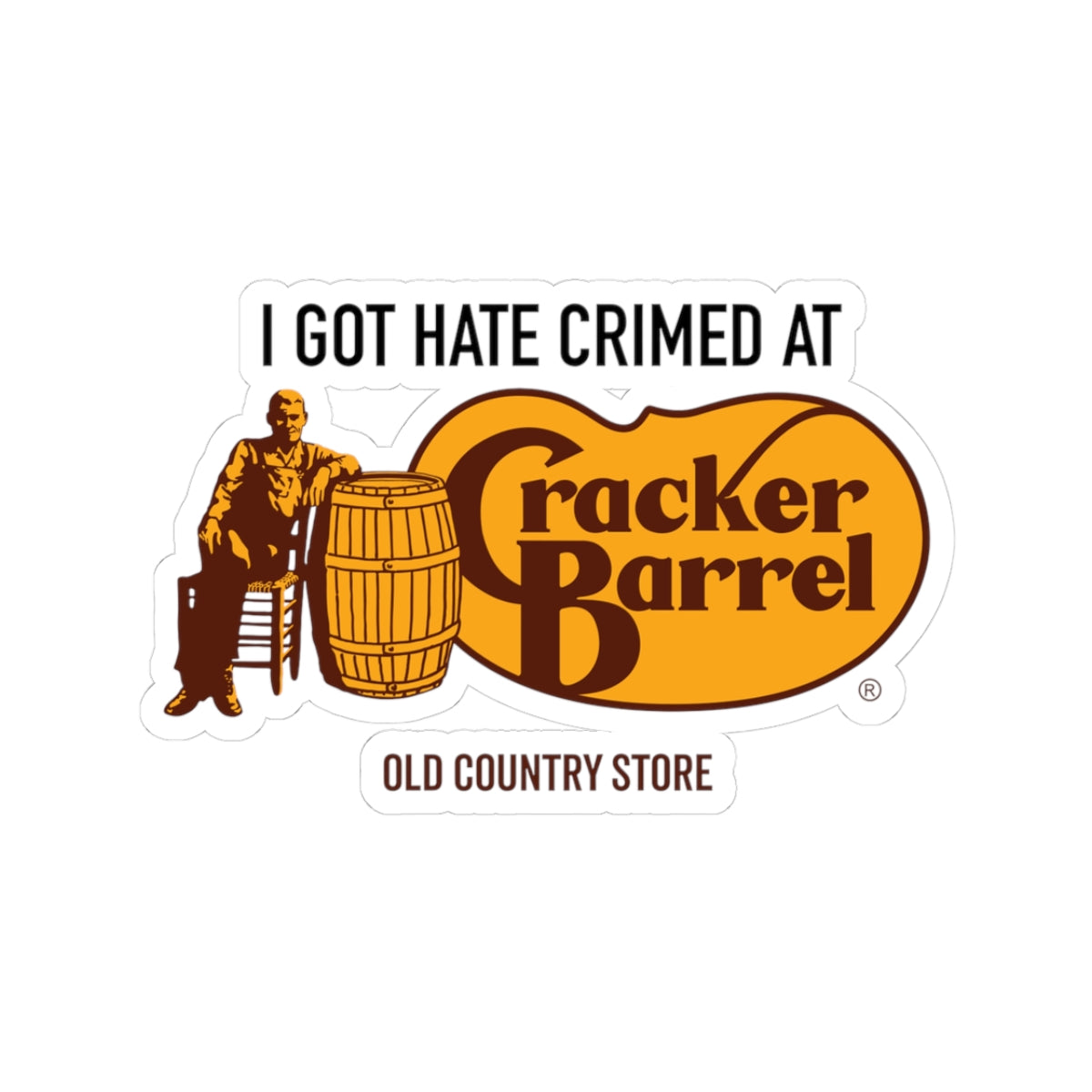 Kiss-Cut Stickers- Cracker Barrel