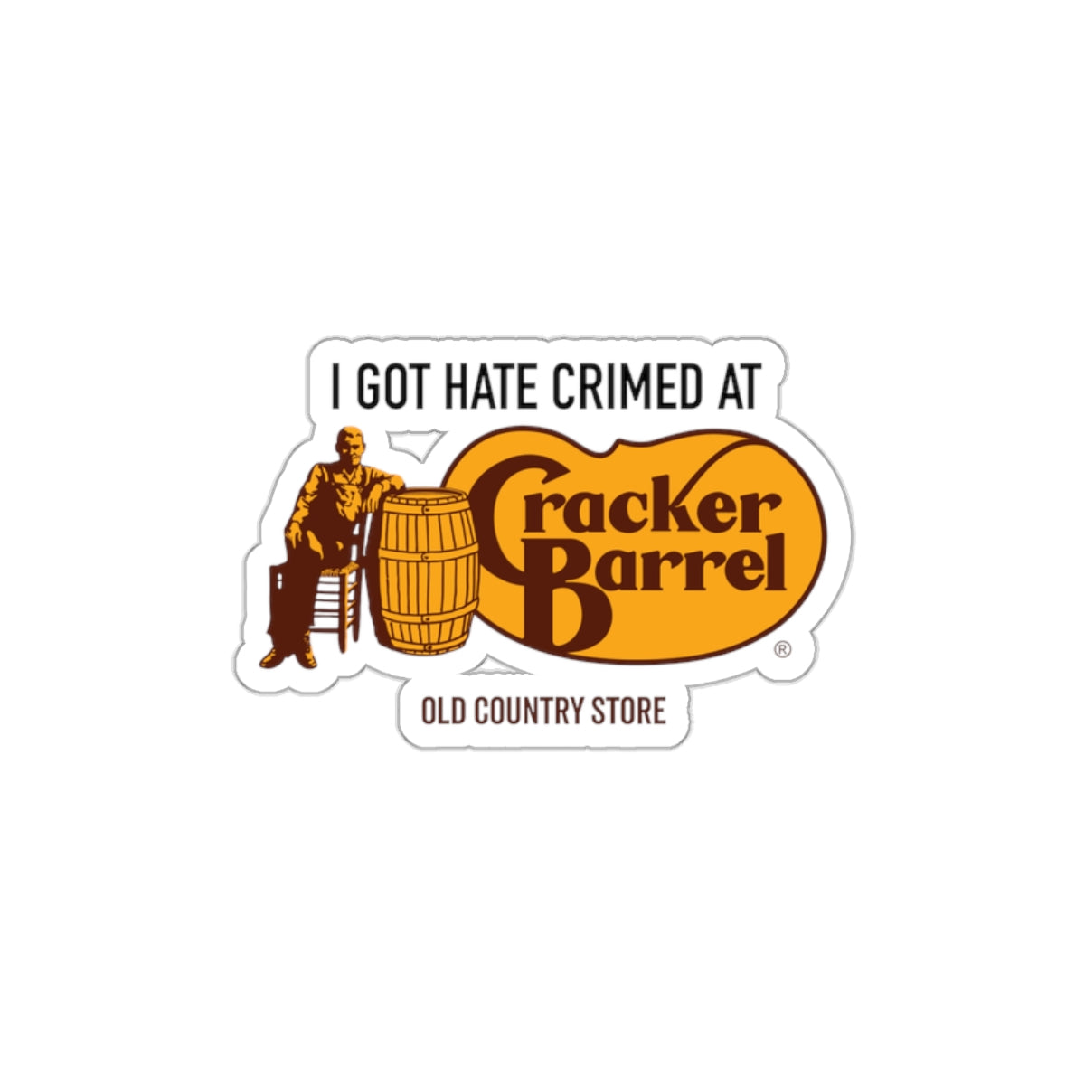 Die-Cut Stickers- Cracker Barrel