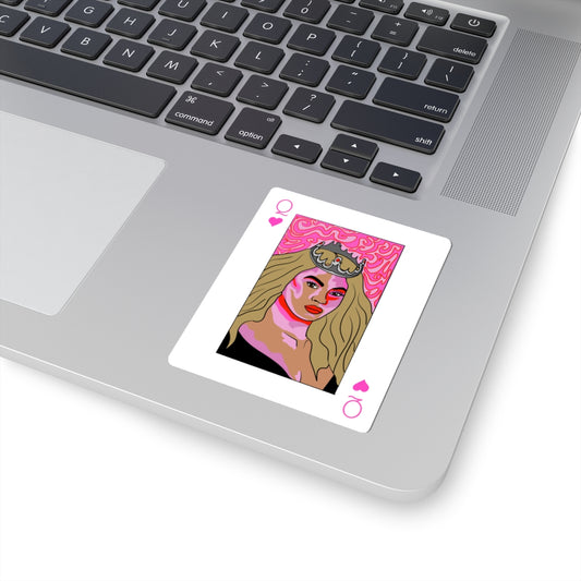 Kiss-Cut Stickers- Beyonce Playing Card