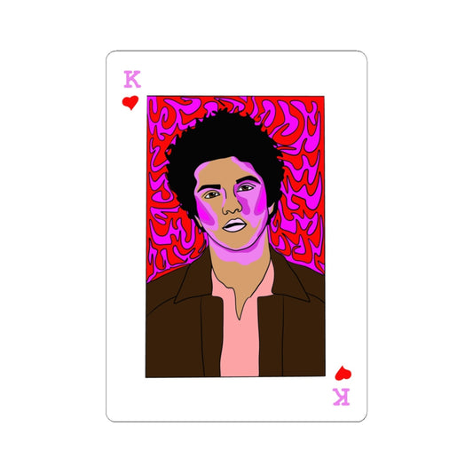 Kiss-Cut Stickers- Bruno Playing Card